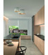 Miso 29cm Bowl Semi Flush Ceiling Light White E27 15W-3