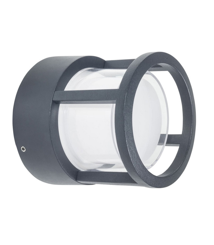 One Outdoor Modern Wall Lamp Black LED 6.3W 3000K IP54 On-Off-1