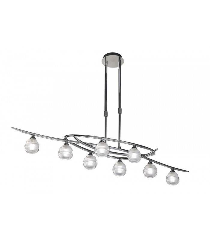 Telescopic 8 Light G9 ECO Line, Polished Chrome - 1