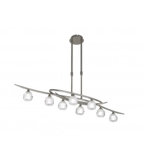 Telescopic 8 Light G9 ECO Line, Satin Nickel - 1