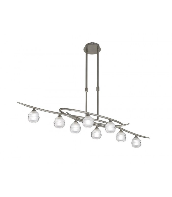 Telescopic 8 Light G9 ECO Line, Satin Nickel - 1
