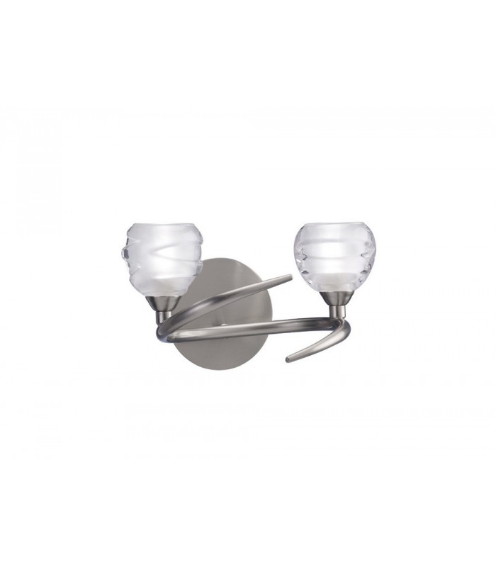 Wall Lamp Switched 2 Light G9 ECO, Satin Nickel - 1