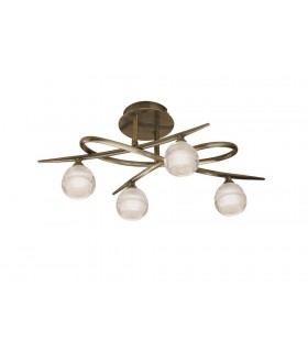 Ceiling 4 Light G9 ECO, Antique Brass - 1