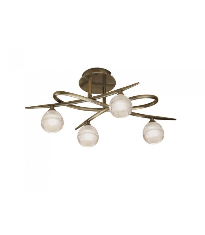 Ceiling 4 Light G9 ECO, Antique Brass - 1