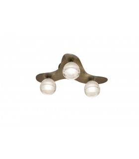 Ceiling 3 Light G9 ECO, Antique Brass - 1