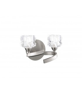 Wall Lamp Switched 2 Light G9 ECO, Satin Nickel - 1