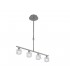 Ceiling Pendant 4 Light G9 ECO Bar, Satin Nickel - 1