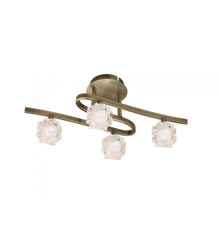Ceiling 4 Light G9 ECO, Antique Brass - 1