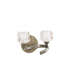 Wall Lamp Switched 2 Light G9 ECO, Antique Brass - 1