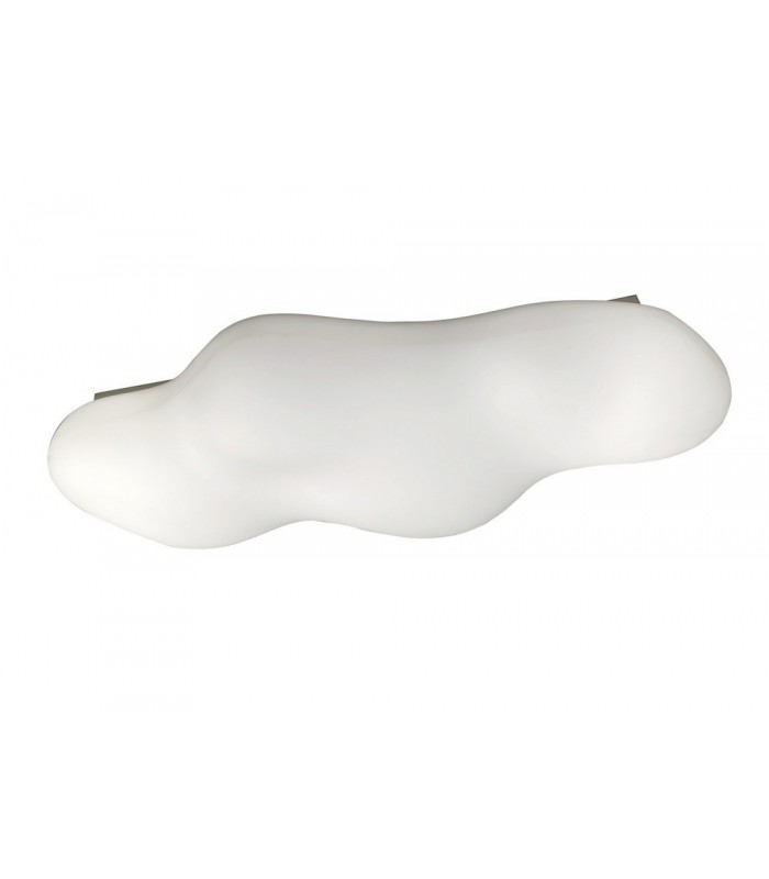 Ceiling 6 Light E27 Outdoor IP44, Opal White - 1