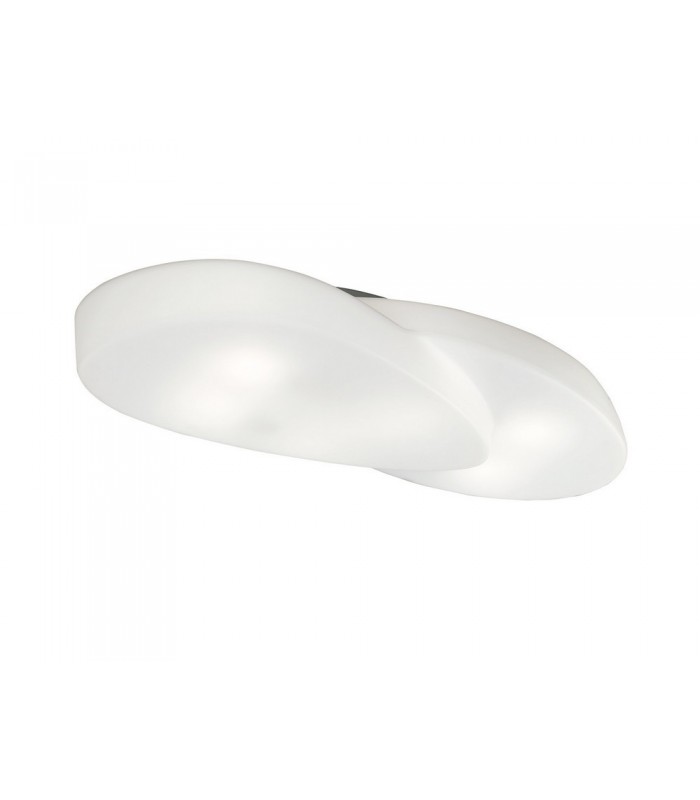 Ceiling 6 Light E27 Outdoor IP44, Matt White, Opal White - 1