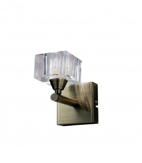 Wall Switched 1 Light G9, Antique Brass - 1