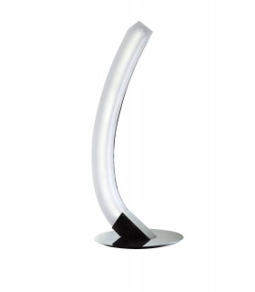 Table Lamp Right 5W LED 3000K, 500lm, Polished Chrome, Frosted Acrylic - 1