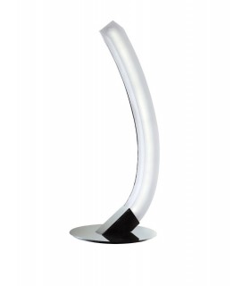 Table Lamp Left 5W LED 3000K, 500lm, Polished Chrome, Frosted Acrylic - 1