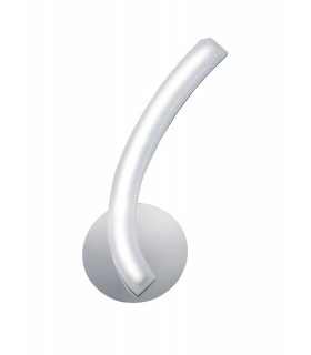 Wall Lamp Right Switched 5W LED 3000K, 500lm, Polished Chrome, Frosted Acrylic - 1