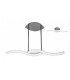 Telescopic Semi Flush Convertible Line 28W Led 3000K, 2800Lm, Polished Chrome, Frosted Acrylic - 1