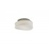 Flush Ceiling, Wall 2 Light GU10 Small, Frosted White Glass - 1