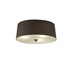 Ceiling 3 Light E27, Ash Grey with Ash Grey Shade - 1