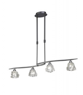 Telescopic 4 Light G9 Line, Satin Nickel - 1