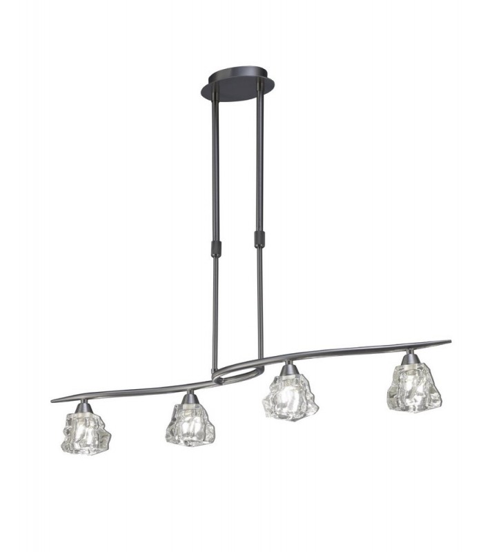 Telescopic 4 Light G9 Line, Satin Nickel - 1