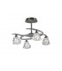 Semi Flush Ceiling 4 Light G9, Satin Nickel - 1