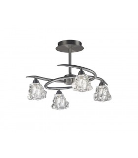 Semi Flush Ceiling 4 Light G9, Satin Nickel - 1