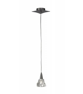 Ceiling Pendant 1 Light G9, Satin Nickel - 1