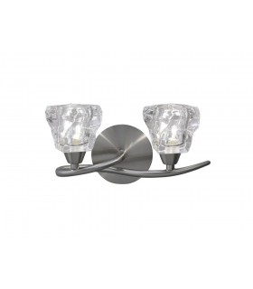 Wall Switched Lamp 2 Light G9, Satin Nickel - 1