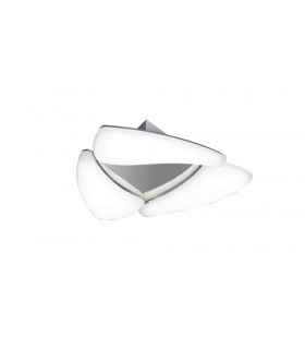 Flush Flush Ceiling 18W LED 3000K, 1620lm, Polished Chrome, Frosted Acrylic - 1