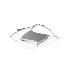 Flush Flush Ceiling 24W LED 3000K, 2160lm, Polished Chrome, Frosted Acrylic - 1