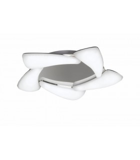 Flush Flush Ceiling 30W LED 3000K, 2700lm, Polished Chrome, Frosted Acrylic - 1