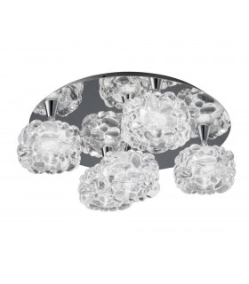 Flush Cluster Ceiling 5 Light G9, Polished Chrome - 1