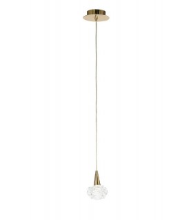 Ceiling Pendant 1 Light G9, French Gold - 1