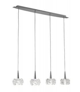 Ceiling Pendant 4 Light G9 Line, Polished Chrome - 1