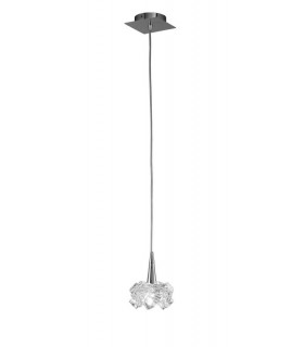 Ceiling Pendant 1 Light G9 Small, Polished Chrome - 1