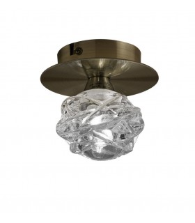 Ceiling 1 Light G9, Antique Brass - 1