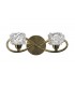 Wall Lamp 2 Light G9, Antique Brass - 1