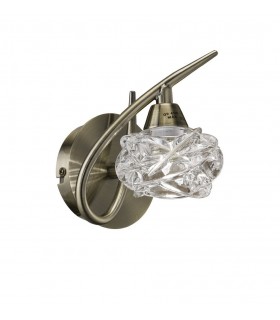 Wall Lamp 1 Light G9, Antique Brass - 1