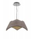 Ceiling Pendant 5W+19W LED 3000K, 2520lm, Cement Effect, Polished Chrome - 1