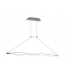 Ceiling Pendant 36W LED 3000K, 2520lm, Silver, Frosted Acrylic, Polished Chrome - 1