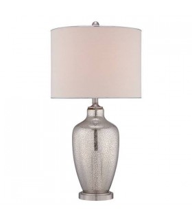 1 Light Table Lamp Mercury Glass, E27 - 1