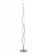 Floor Lamp 21W LED 3000K, 1470lm, Silver, Frosted Acrylic, Polished Chrome - 1