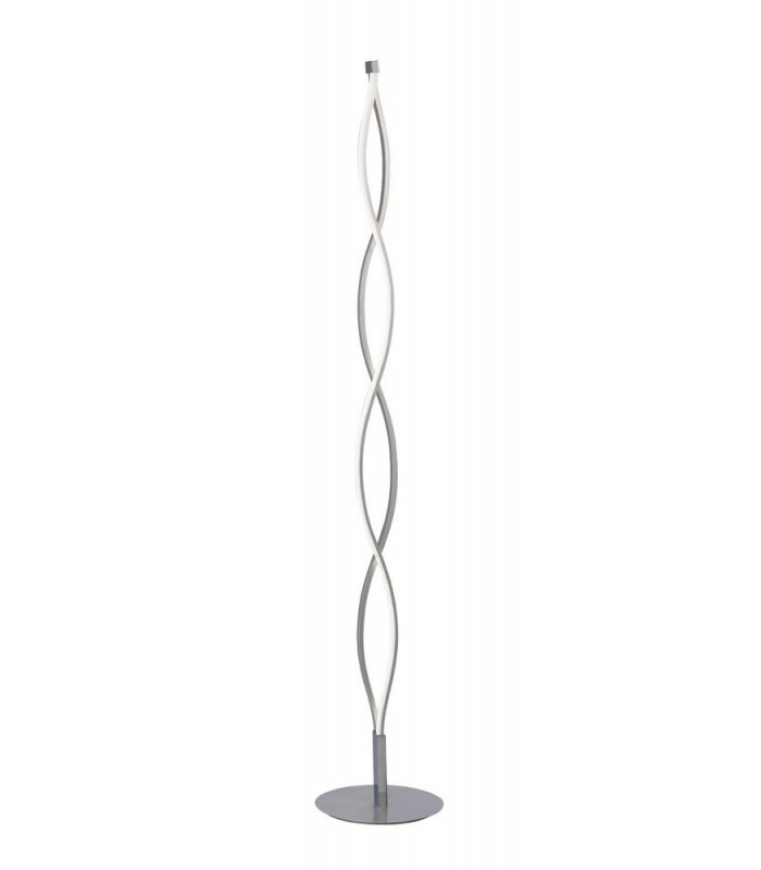 Floor Lamp 21W LED 3000K, 1470lm, Silver, Frosted Acrylic, Polished Chrome - 1