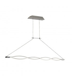 Ceiling Pendant 36W LED 3000K, 2520lm, Dimmable Silver, Frosted Acrylic, Polished Chrome - 1