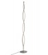 Floor Lamp 28W LED 3000K, 2200lm, Dimmable Silver, Frosted Acrylic, Polished Chrome - 1