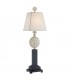 1 Light Table Lamp Silver, Black, Ivory, E27 - 1
