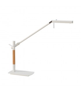 Table Lamp 1 Light 7W LED 3000K, 600lm, Matt White, Beech, Polished Chrome - 1
