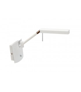 Wall Lamp 1 Light 7W LED 3000K, 600lm, Matt White, Polished Chrome - 1
