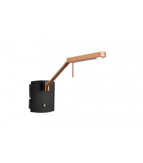 Wall Lamp 1 Light 7W LED 3000K, 600lm, Copper, Anthracite - 1
