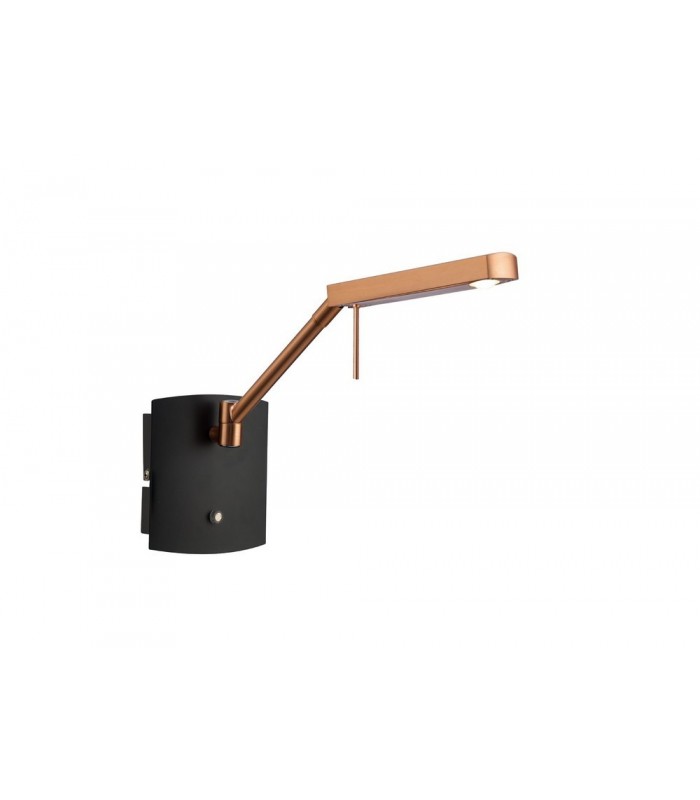 Wall Lamp 1 Light 7W LED 3000K, 600lm, Copper, Anthracite - 1